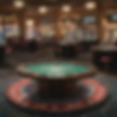 Vibrant Gaming Floor Vibrant gaming floor showcasing diverse table games