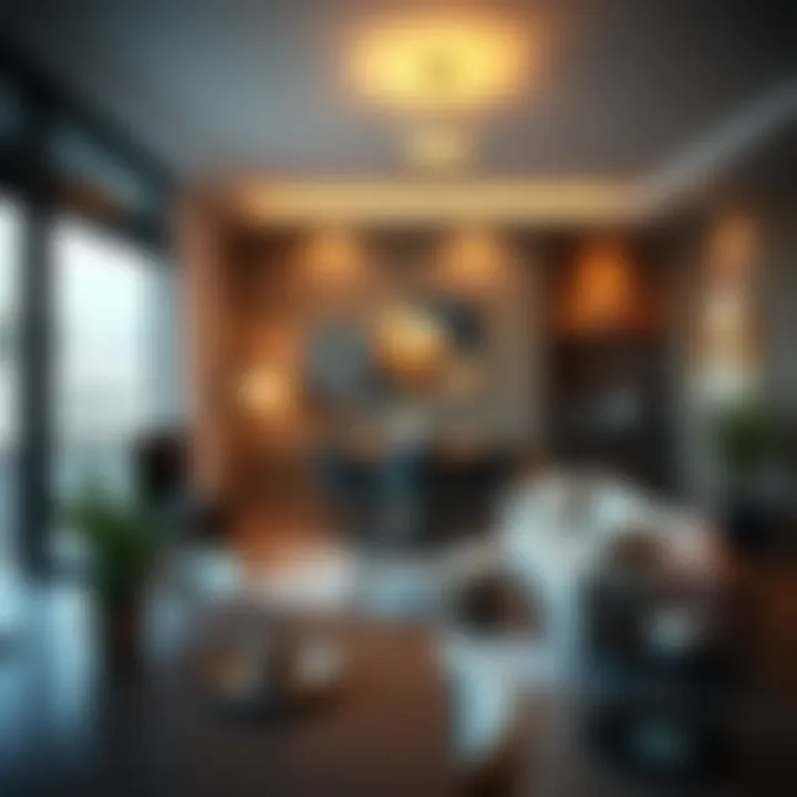 A cozy apartment interior in Las Vegas, demonstrating modern living spaces