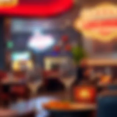 A vibrant restaurant scene in Las Vegas, highlighting diverse dining options