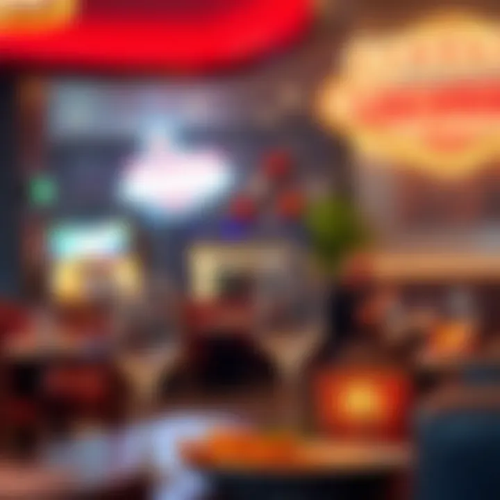 A vibrant restaurant scene in Las Vegas, highlighting diverse dining options