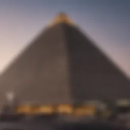 Luxor Hotel and Casino exterior showcasing its iconic pyramid structure