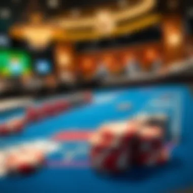 A strategic layout of blackjack gameplay showcasing various strategies