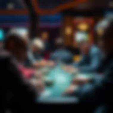 Diverse players engaged in a poker game
