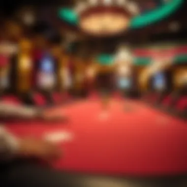 A vibrant poker table at Hard Rock Casino