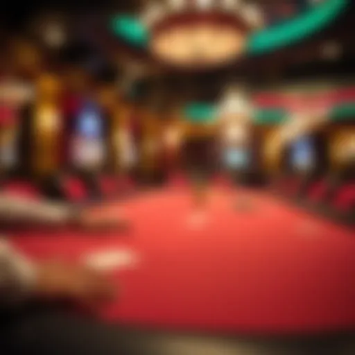 A vibrant poker table at Hard Rock Casino