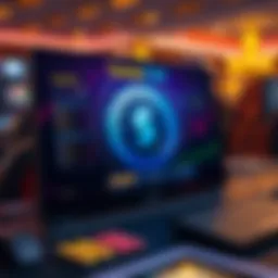 Visual representation of sweep coin gaming interface