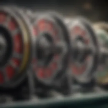 A close-up of the spinning reels of a triple double jackpot slot, emphasizing the thrill of gameplay