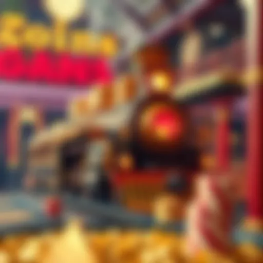 Visual representation of the Gold Train Slot theme