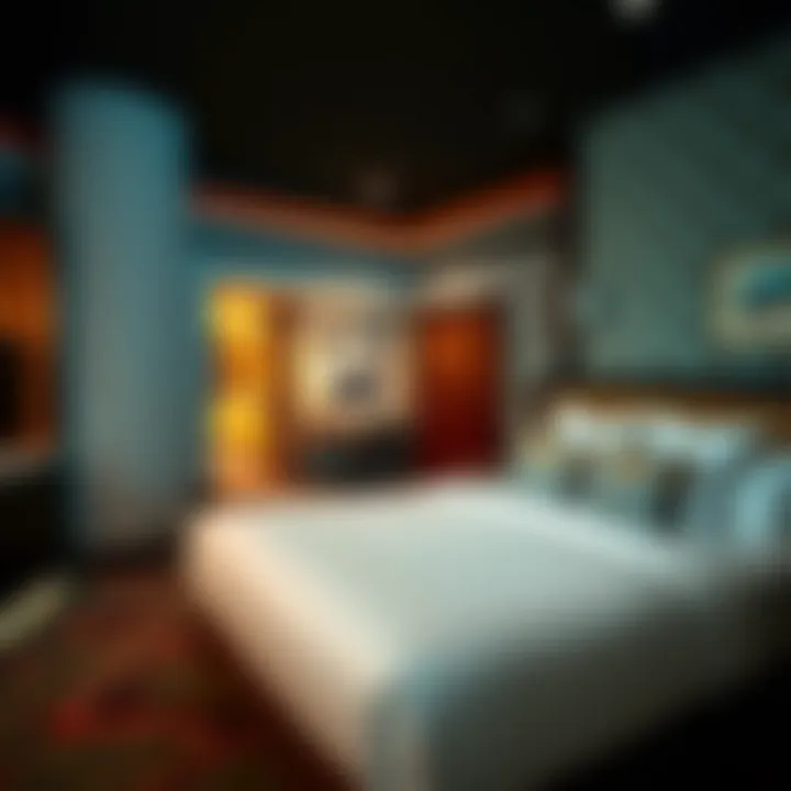 Luxurious guest room showcasing elegant decor and modern amenities