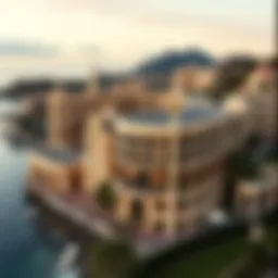 Aerial view of Monte Carlo showcasing its luxurious architecture