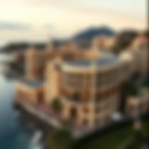 Aerial view of Monte Carlo showcasing its luxurious architecture