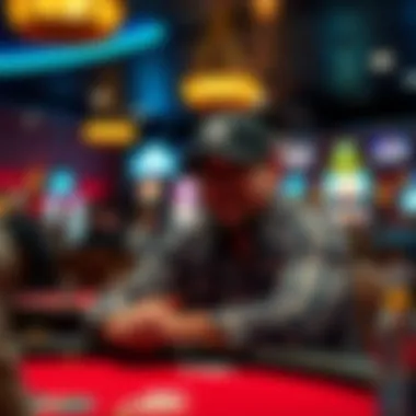 Customer enjoying a gaming experience at one of the tables