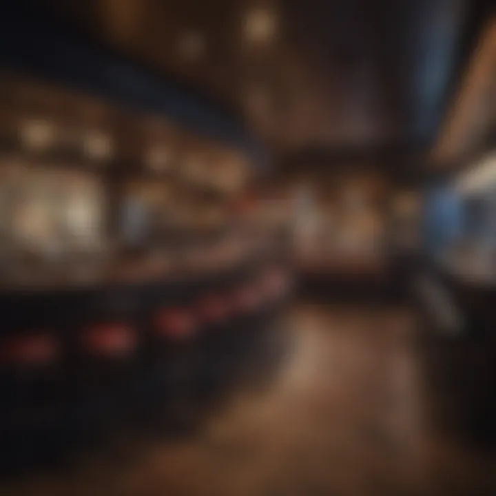Elegant bar area in Jokers Wild Casino