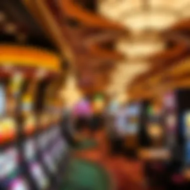 Interior shot of a bustling casino floor