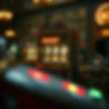 A historical depiction of the origins of slot machines