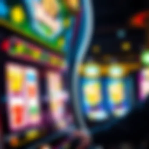 Vibrant display of a free casino slot machine