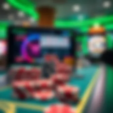 A visual representation of the evolution of online gambling technology