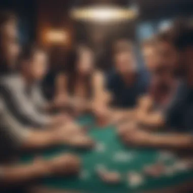 Friendship in Online Poker Group of avatars representing friends engaging in a poker game.