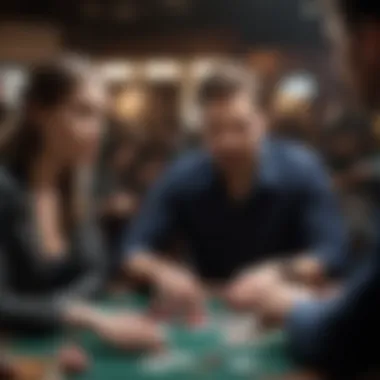 Strategic Gameplay in Action Strategic poker moves displayed on a screen with thoughtful expressions.