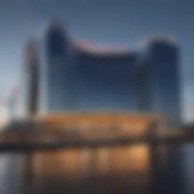 Modern Architecture of the New Jersey Casino Exterior view of the new New Jersey casino showcasing modern architecture