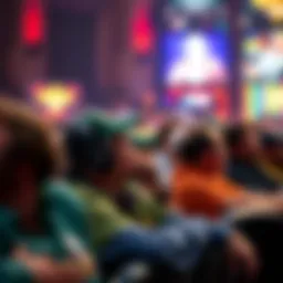 A vibrant scene from the Players Championship showcasing the excitement of the live audience.