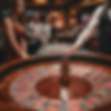 Luxurious roulette table in a high-end Miami casino