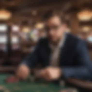 Analyzing Strategies for Success A thoughtful player analyzing strategies for success in online betting.