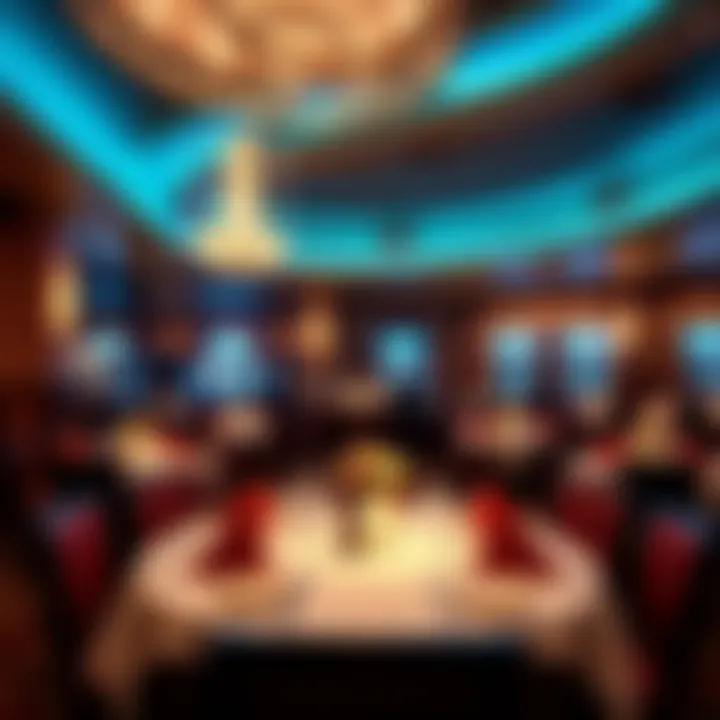 Luxurious dining area with elegant decor at Turning Stone