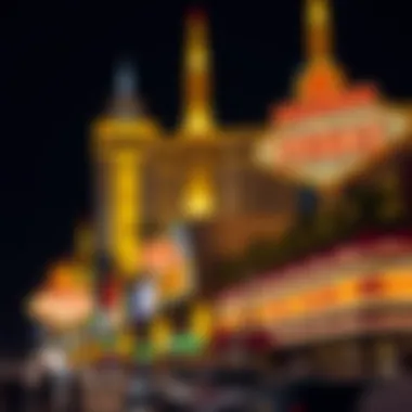 Las Vegas Strip illuminated at night with neon lights