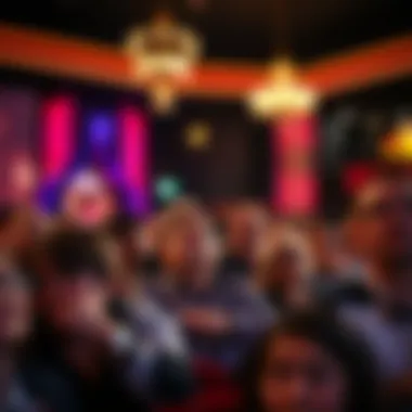 Audience enthralled by the spectacle of a Vegas show