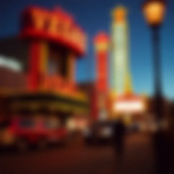 Historical context of Las Vegas shows displayed through art