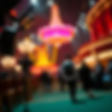 Behind-the-scenes production elements of a Las Vegas show