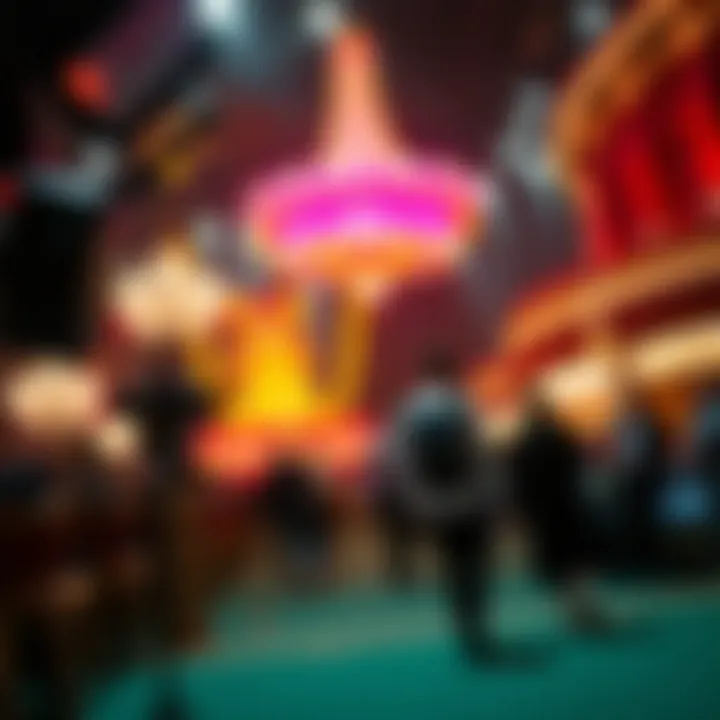 Behind-the-scenes production elements of a Las Vegas show