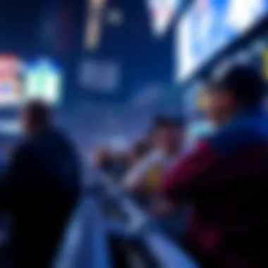 Fans Participating in Betting at a Cowboys Game Fans engaging in a betting atmosphere during a Cowboys game