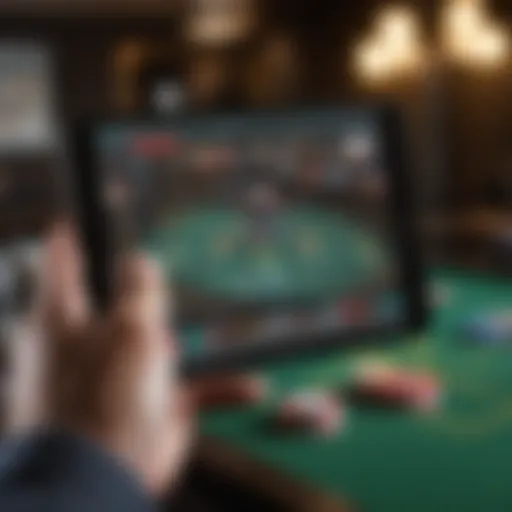 Visual representation of the FoxBet app interface highlighting its features