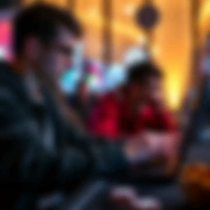 A gaming enthusiast strategizing their gameplay on a laptop