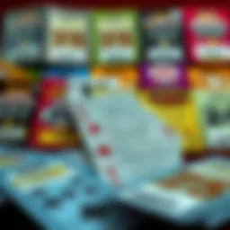 Historical collage of Georgia scratch-off games showcasing various ticket designs over the years