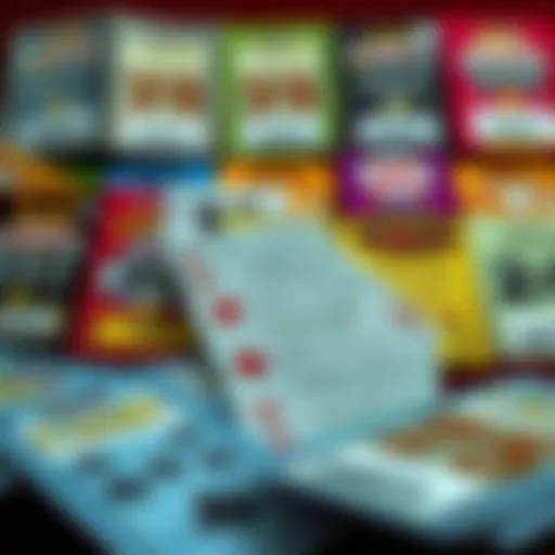 Historical collage of Georgia scratch-off games showcasing various ticket designs over the years