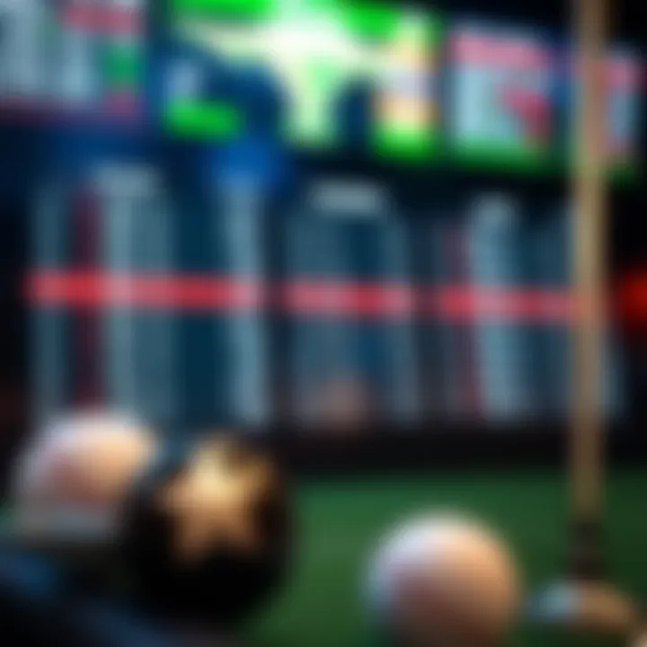 Golf betting odds displayed