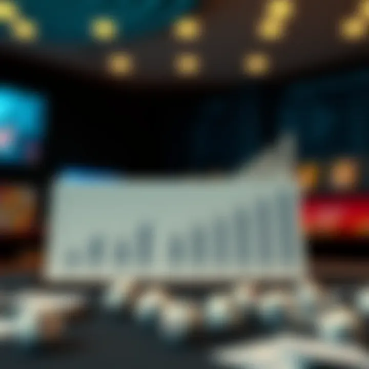 Graph depicting the rise of digital lottery ticket sales