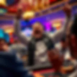 A jubilant winner celebrating their success at Graton Casino