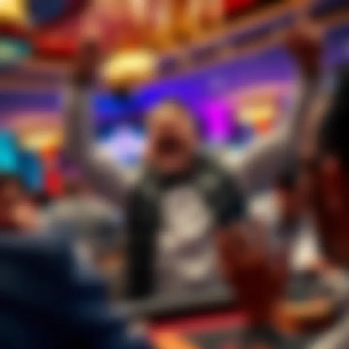 A jubilant winner celebrating their success at Graton Casino