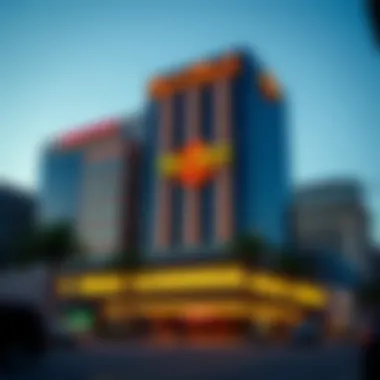 Exterior view of Hard Rock Hotel Casino Chicago showcasing its iconic architecture