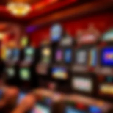 Historical evolution collage of slot machines through the decades