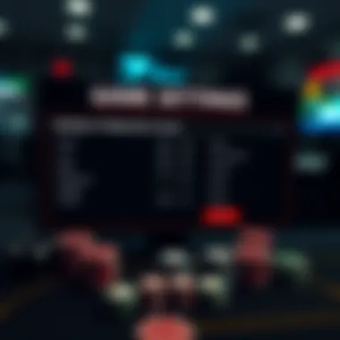 Game Settings Configuration Panel A user-friendly configuration panel for game settings