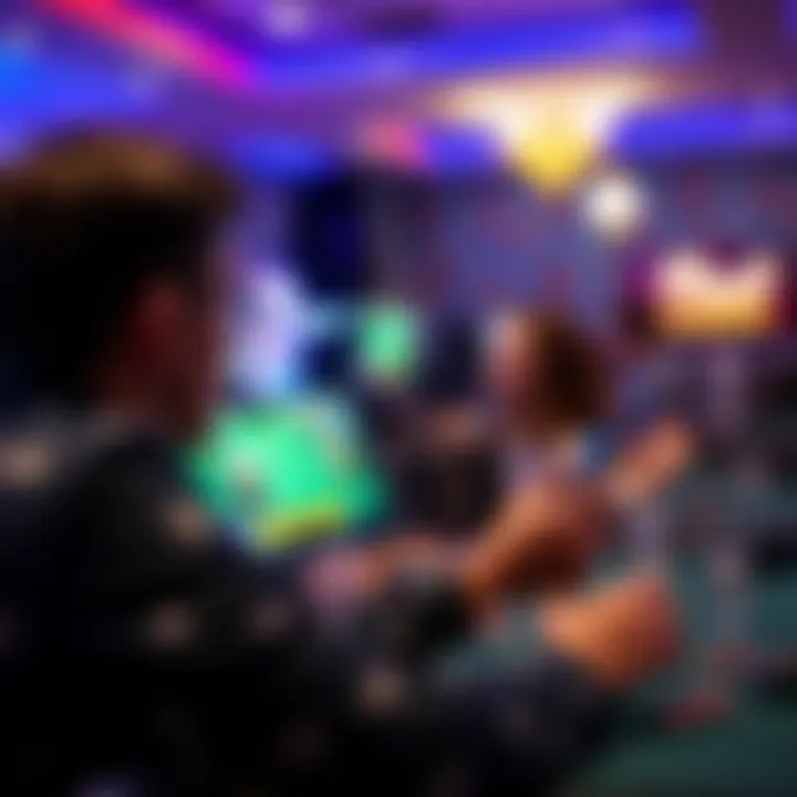 Engaging Gaming Experience A user enjoying a game on a party casino app with engaging graphics