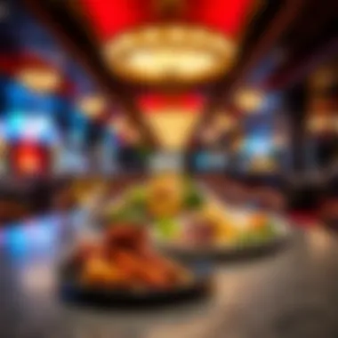 Culinary Offerings at Legends Casino Dining area featuring gourmet dishes available at the casino