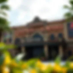 Exterior view of Legends Casino showcasing its architectural design