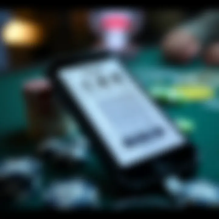 A digital lottery ticket displayed on a smartphone screen