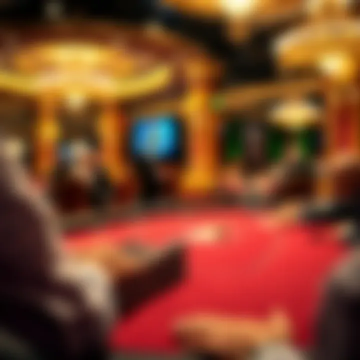 A luxurious poker table setting emphasizing elite experience